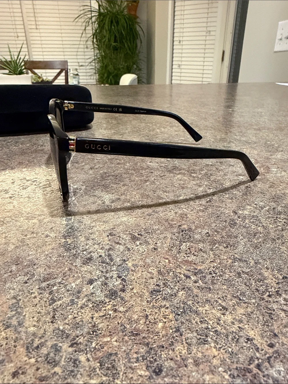 Gucci Black Sunglasses with Dark Lenses